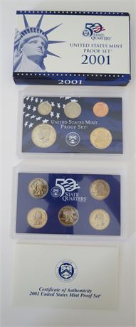 2001 US Mint Proof Set