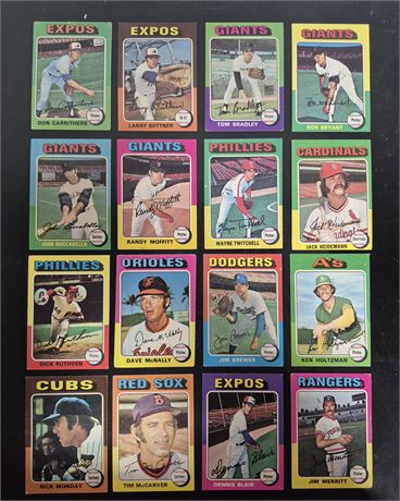 1975 Topps Baseball Cards