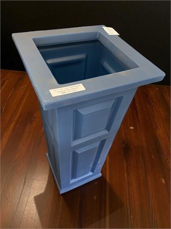 Mayne Nantucket Tall Square Neptune Blue Planter 16" x 16" x 32" Tall