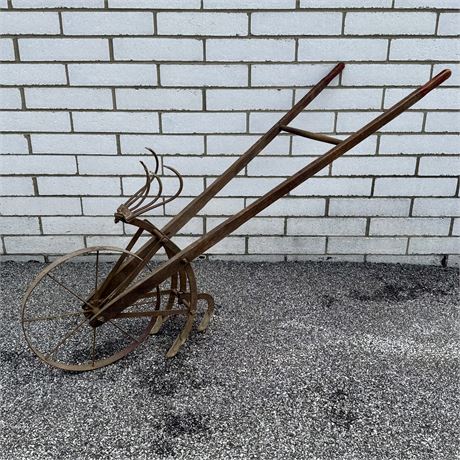 Antique Push Plow Garden Cultivator
