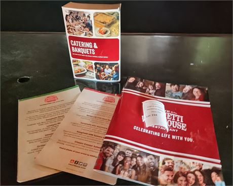 MEMORABILIA LOT - Spaghetti Warehouse Marketing & Menu Lot