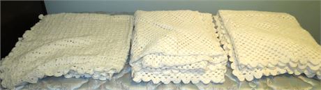 3 Crocheted Bedspreads