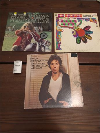 Janis Joplin/Bruce Springsteen Record Album Lot