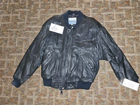 Urban Renewal Black Leather Coat