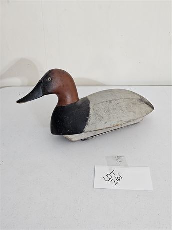 Vintage Lavery "Red Head" Carved Wood Duck Decoy