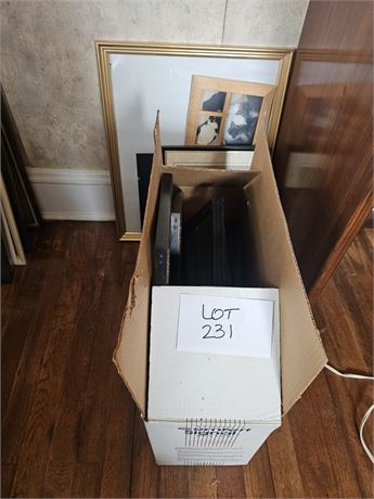 Mixed Lot of Picture & Photo Frames, Sizes & Styles Vary