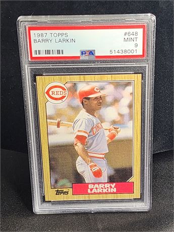 1987 Topps~ Barry Larkin Rookie Card Gr. 9 Mint