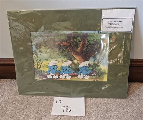 1980 Hanna-Barbera Art-Toons Animation Smurf Art Print