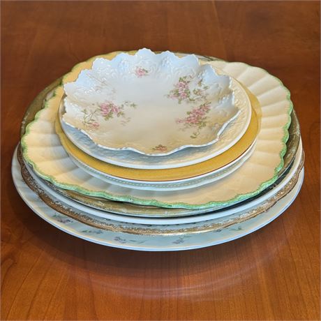 Mixed Collection of Vintage and Antique Plates