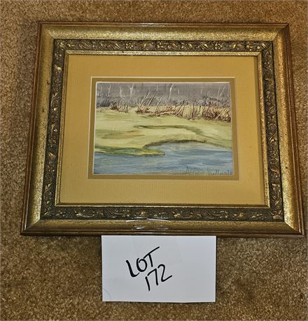 Signed Allene Phillpott Watercolor