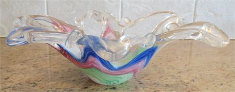 Murano Hand Blown Starfish Bowl