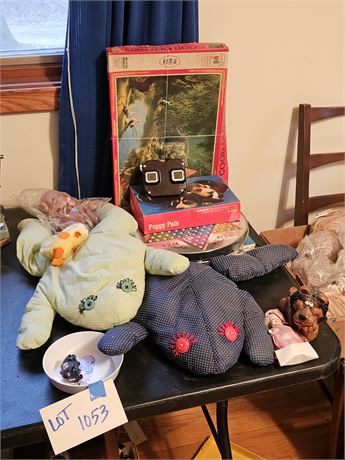 Mixed Toy Lot - Plush / Puzzles / Games & More