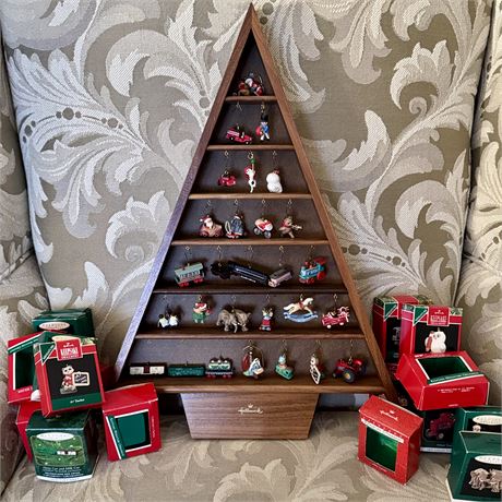 Wonderful Collection of Hallmark Keepsake Miniatures & Display