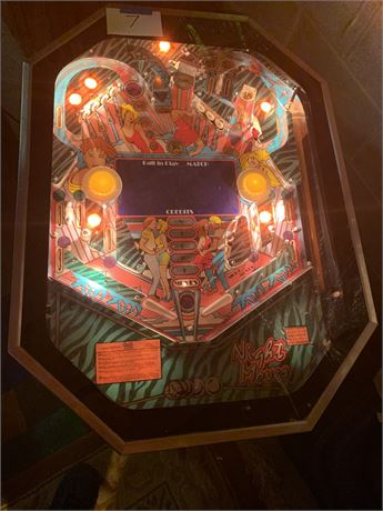 Vintage Night Moves Table Top Pinball By Gottlieb 1989