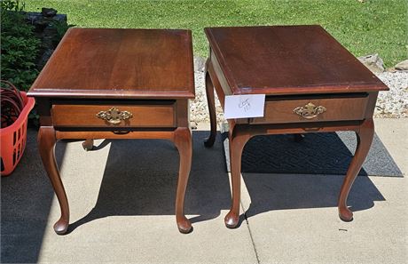 Matching Wood End Tables