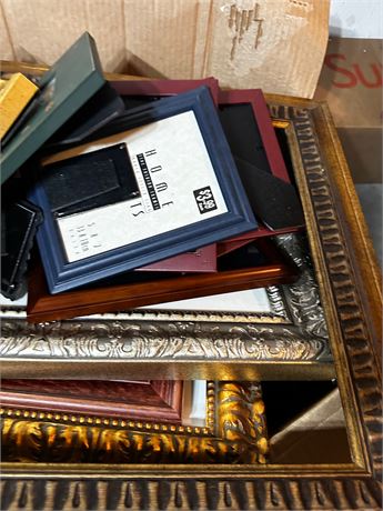 Large box of mixed size frames