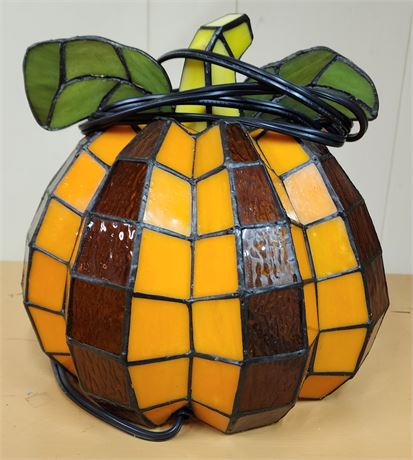 Pumpkin Tiffany Style Lamp