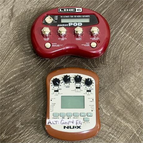Line 6 Pocket Pod and Nux Portable Acoustic Preamp