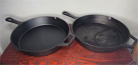 10"  Pacific Coast Trail Cast Iron Pans -Set of 2