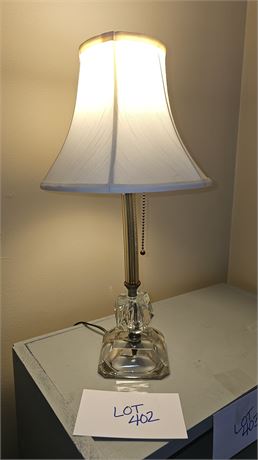 Small Glass Night Stand Lamp