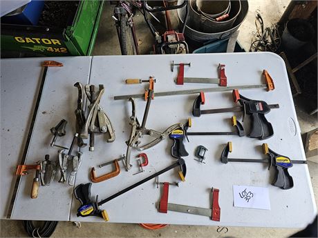 Mixed Clamps & Pullers Lot