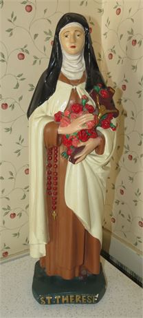 Ceramic Church Statue Of St Therese