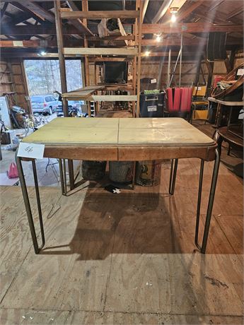 Vintage Yellow Top Kitchen Table