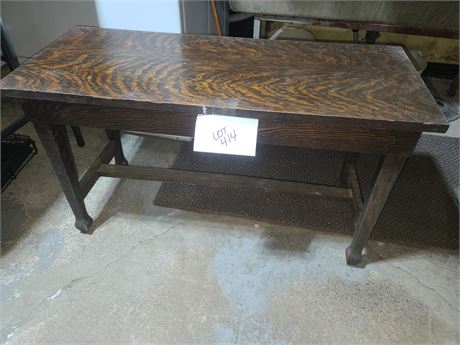 Solid Wood Oak SE Overton Company Piano Bench 1918