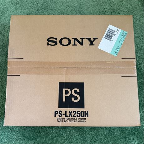 SEALED - Sony Stereo Turntable System Model  PS-LX250H