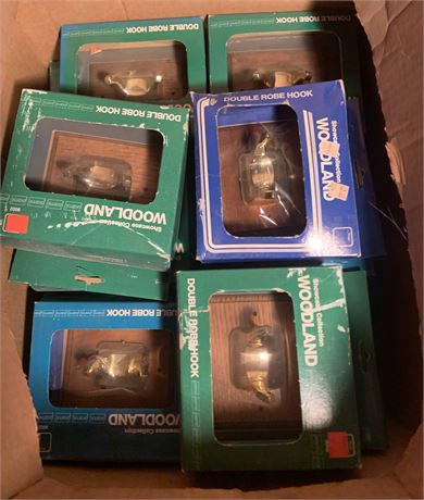 Woodland Double Robe Hook Lot - 2 Boxes