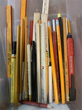 Vintage Wood Pencil Advertising Lot