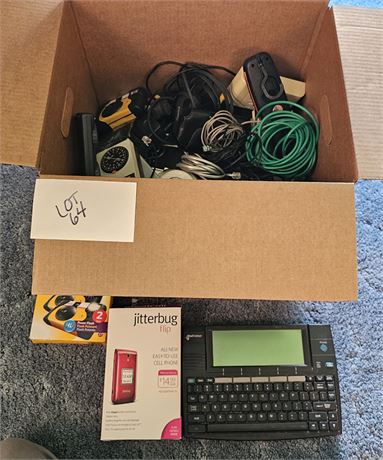 Mixed Electronics Lot: Jitterbug Phone, Mail Station, Timers, VCR Co-Pilot &More