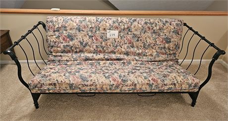 Metal Futon Floral Print