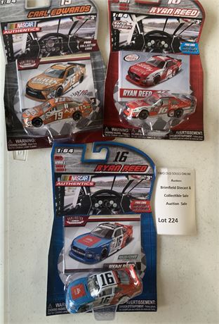 NASCAR Authentics 2016 Carl Edwards Arris Throwback Car, Ryan Reed Cars & More