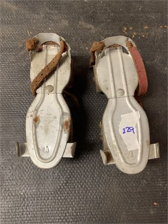 Vintage Hustler Corp Steel Strap-On Roller Skates