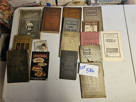 Vintage & Antique Cookbooks - Early 1900's - 1920's Era