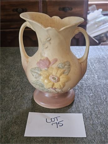 Hall Pottery Magnolia Double Handle Vase