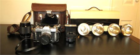 Yashica SLR Camera, Lenses, Lighting