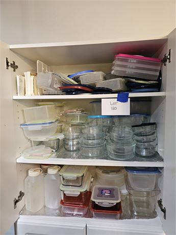 Cupboard Cleanout: Tupperware / Glass Anchor Hocking Storage with Lids & More