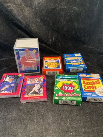 1990 Classic Baseball Cards and Department Store Baseball Card Set