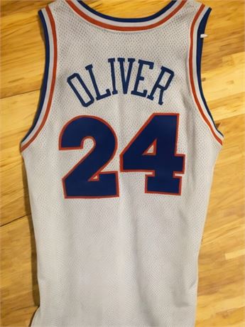Game Worn Basketball Jersey - Jimmy Oliver #24 Cleveland Cavaliers CAVS 92-93