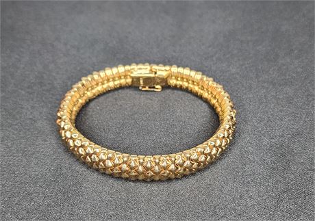 Gorgeous Ciner Vintage Gold Plated Bracelet