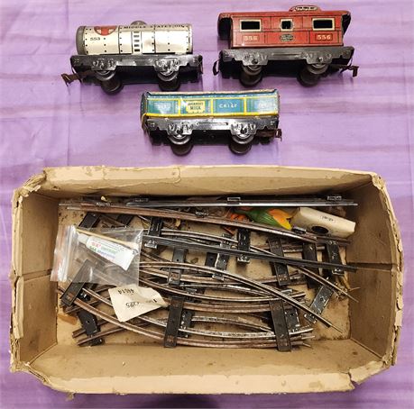 Vintage Train Cars & Track