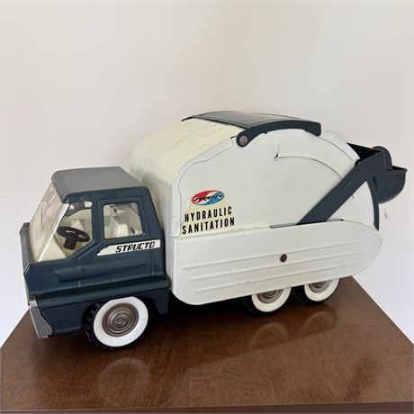Vintage Structo Pressed Steel Hydraulic Sanitation Truck