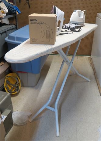 Ironing Board, Irons, Garment Steamer