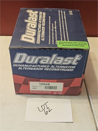 Duralast Remanufactured Alternator Item 12048