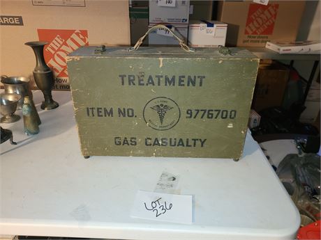 Military Wood Treatment Gas Casualty Box