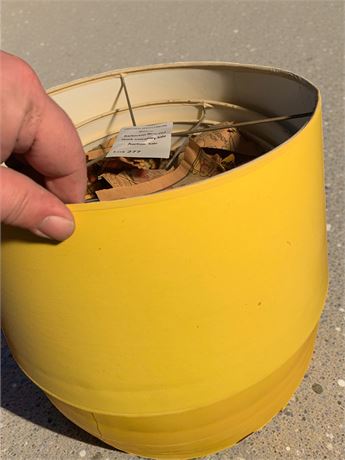 Bright Yellow Drum-Style Lampshade Lot - 1 Dozen (Approximately)