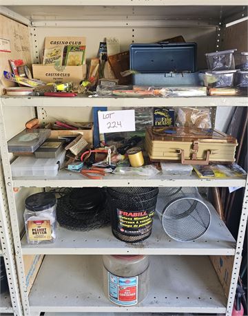 Large Lot Of Mixed Fishing- Minnow Traps, Baskets, Deep Sea Lures, Fly Lures, Sn