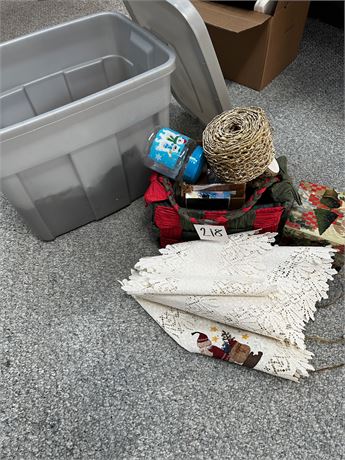 Tote Of Holiday Decor